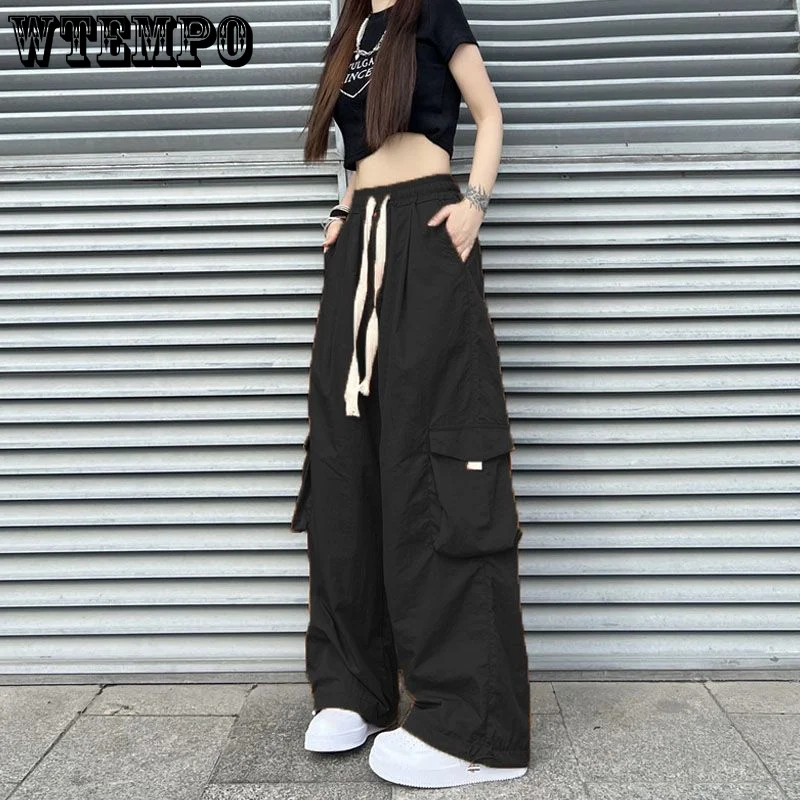 WTEMPO Streetwear Women Trousers Wide Leg Pants Loose Cargo Pants Fashionable Mop Pants Casual Clothes Joggers Women
WTEMPO Streetwear Women Trousers Wide Leg Pants Loose Cargo Pants Fashionable Mop Pants Casual Clothes Joggers Women