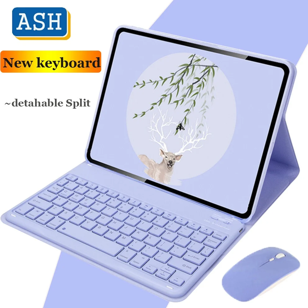 ASH for OPPO Pad 2 11.61" Air 10.36 inch Bluetooth Wireless Keyboard Case and Mouse For OPPO Pad 11 2022 Soft Folio Stand Cover
ASH for OPPO Pad 2 11.61" Air 10.36 inch Bluetooth Wireless Keyboard Case and Mouse For OPPO Pad 11 2022 Soft Folio Stand Cover