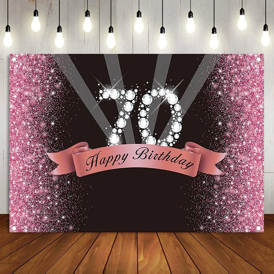 Rose Red 70th Birthday Photography Backdrop For Women Glitter Ray Shape Diamond Background Pink Seventy Party Banner Photo Booth
Rose Red 70th Birthday Photography Backdrop For Women Glitter Ray Shape Diamond Background Pink Seventy Party Banner Photo Booth