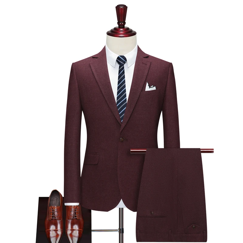 Four Seasons new style (suit trousers) suit suit slim fashion business casual handsome trend two pieces of optional
Four Seasons new style (suit trousers) suit suit slim fashion business casual handsome trend two pieces of optional