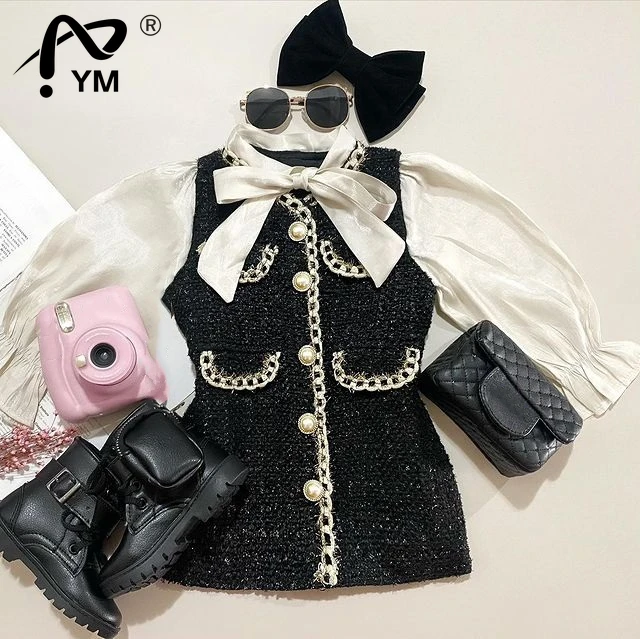 New Autumn Princess Infant Girls Sweet Dress Outfits 1-6Y Bow Tie Up Long Puff Sleeve Single Breasted Pocket Dress
New Autumn Princess Infant Girls Sweet Dress Outfits 1-6Y Bow Tie Up Long Puff Sleeve Single Breasted Pocket Dress