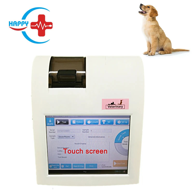 HC-R059A Veterinary Touch screen POCT Analyzer/canine progesterone test machine CRP/Progesterone/T4/TSH/fSAA/D-Dimer/HbA1c
HC-R059A Veterinary Touch screen POCT Analyzer/canine progesterone test machine CRP/Progesterone/T4/TSH/fSAA/D-Dimer/HbA1c
