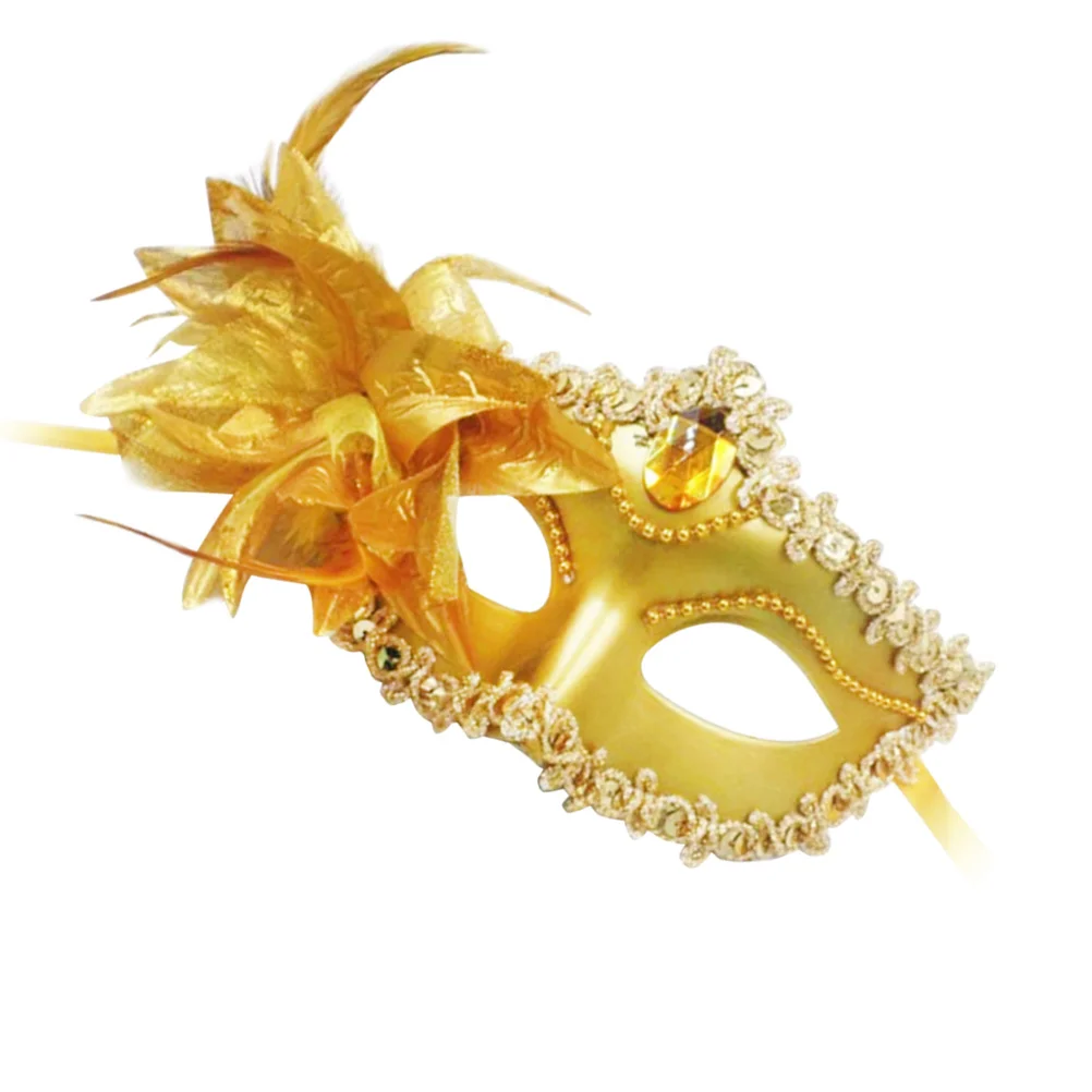 

Mask Luxury Side Flower Mask Charming Half Face Masquerade Mask Party Cosplay Mask Dance Makeup Props Size M Random