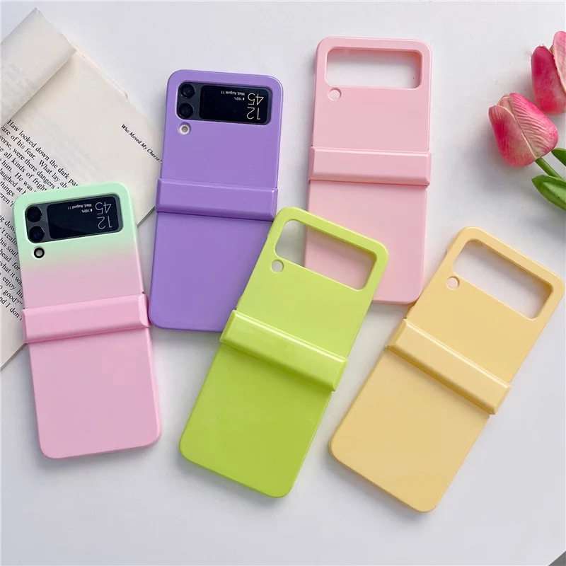 Glossy Candy Color Gradient Color Case for Samsung Galaxy Z Flip 3 Z Flip 4 Hard PC Back Cover for ZFlip3 ZFlip4 Case Shell
Glossy Candy Color Gradient Color Case for Samsung Galaxy Z Flip 3 Z Flip 4 Hard PC Back Cover for ZFlip3 ZFlip4 Case Shell
