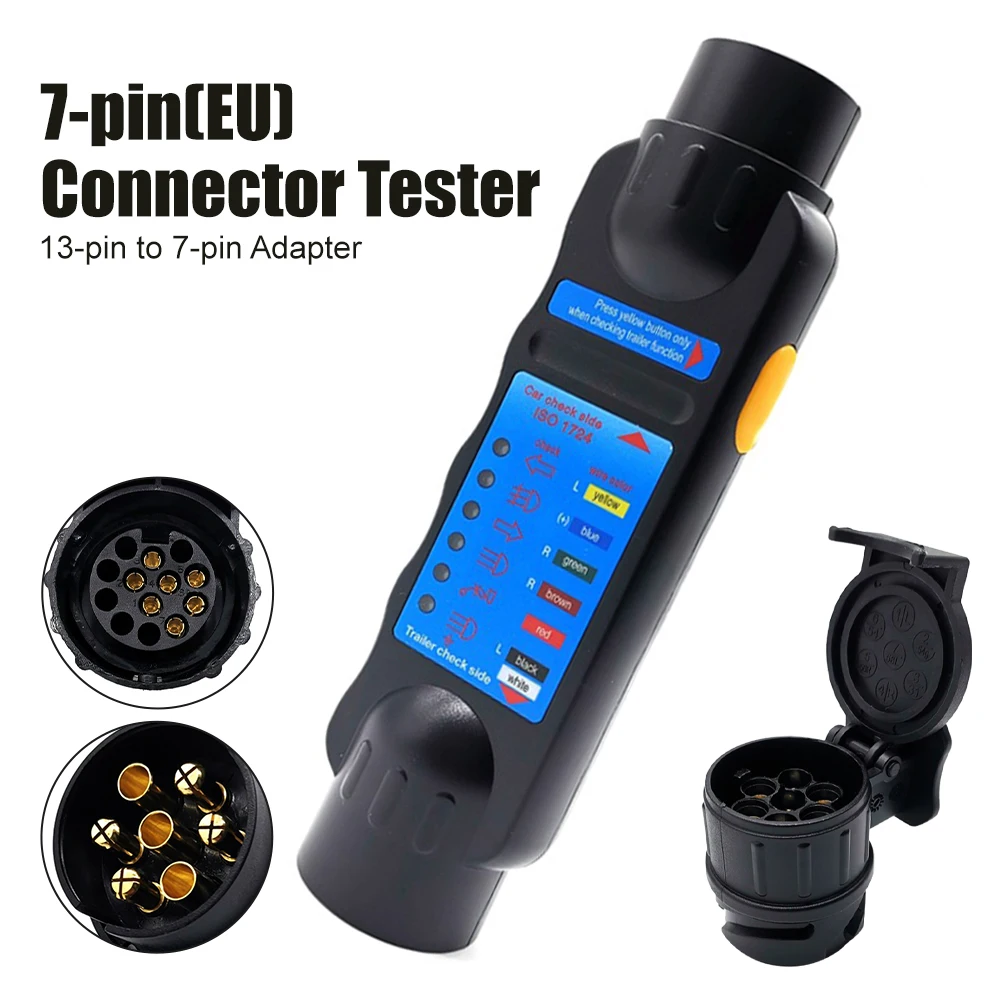 12V Vehicle Car Trailer Tester Automobiles Accessories RV Towing Light Cable Circuit Connector Tester Electrical Diagnostic Tool
12V Vehicle Car Trailer Tester Automobiles Accessories RV Towing Light Cable Circuit Connector Tester Electrical Diagnostic Tool
