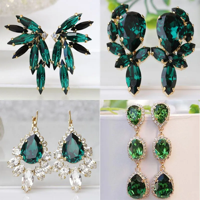 Green Water Drop Cubic Zirconia Stone Earrings Women's High Quality Luxury Wedding To Attend The Banquet Trend Jewelry Wholesale
Green Water Drop Cubic Zirconia Stone Earrings Women's High Quality Luxury Wedding To Attend The Banquet Trend Jewelry Wholesale