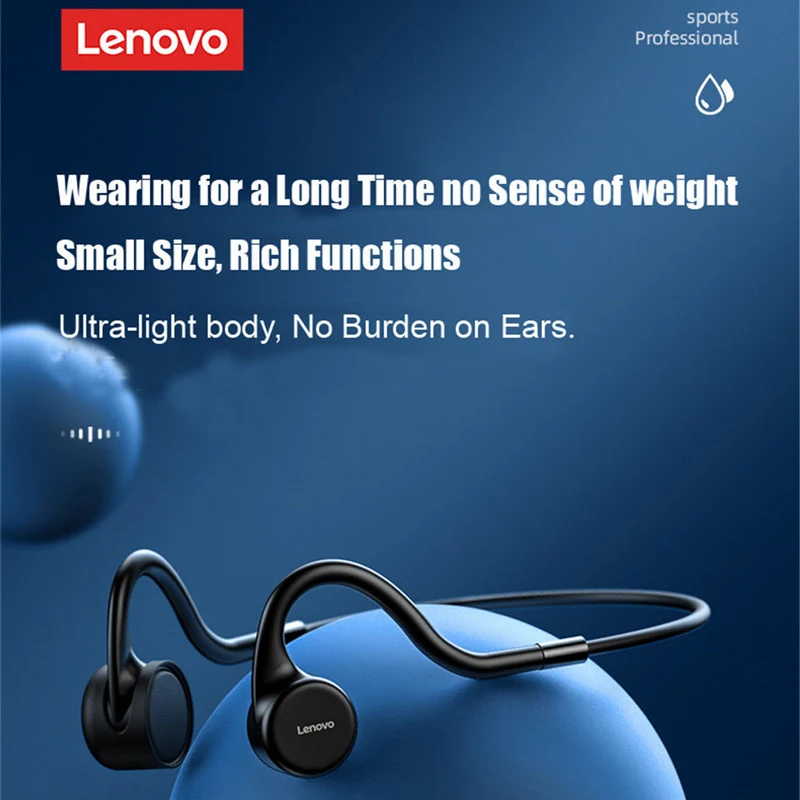 Lenovo X5 Bone Conduction Bluetooth Headphone Sports Running Hifi IPX8 Waterproof Headset Wireless Earphone 8GB Storage With Mic
Lenovo X5 Bone Conduction Bluetooth Headphone Sports Running Hifi IPX8 Waterproof Headset Wireless Earphone 8GB Storage With Mic