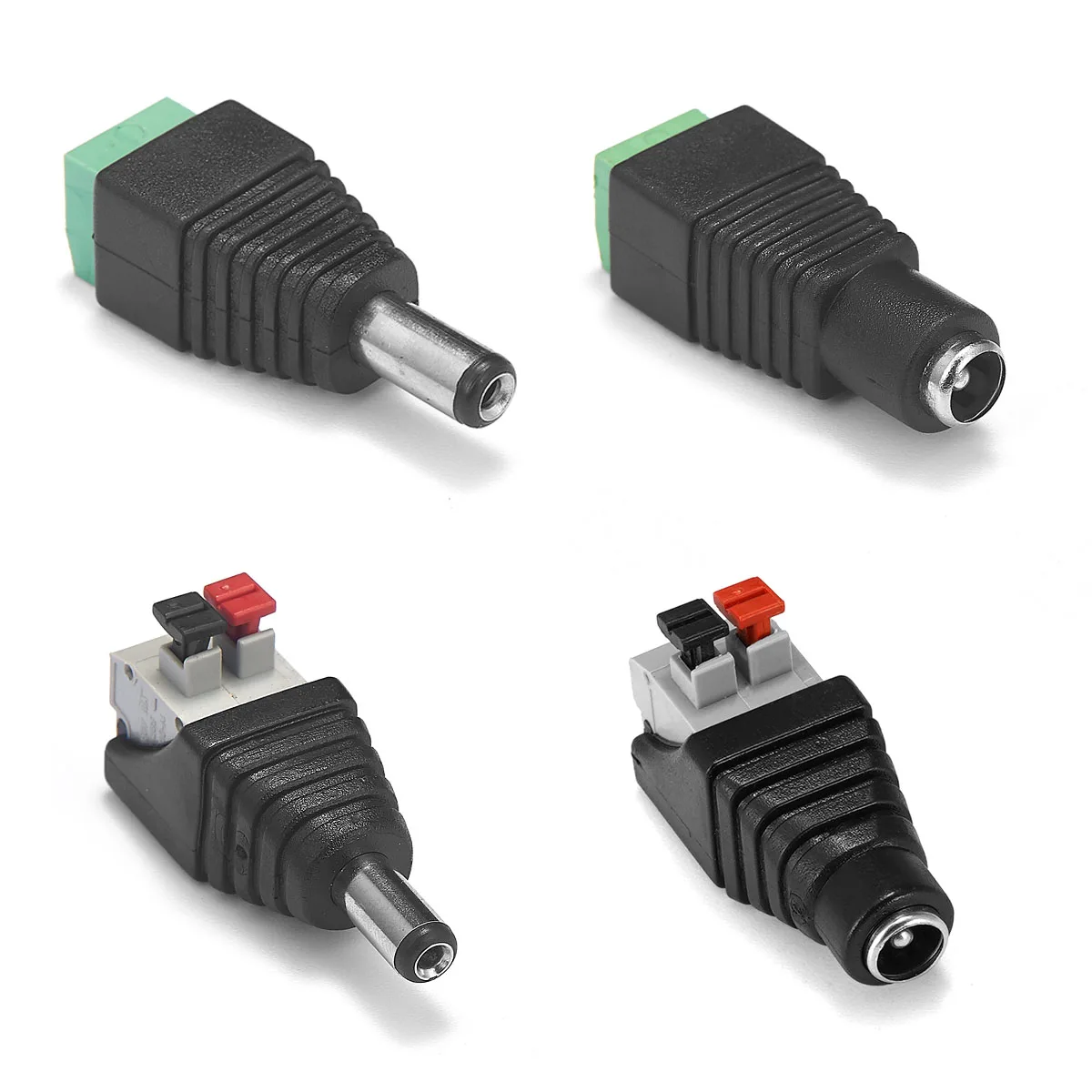 DC Power Plug 12V Jack Adapter Socket 5.5mm 2.1mm Female Male Connectors For CCTV Camera LED Strip Light Battery Holder Moniter
DC Power Plug 12V Jack Adapter Socket 5.5mm 2.1mm Female Male Connectors For CCTV Camera LED Strip Light Battery Holder Moniter