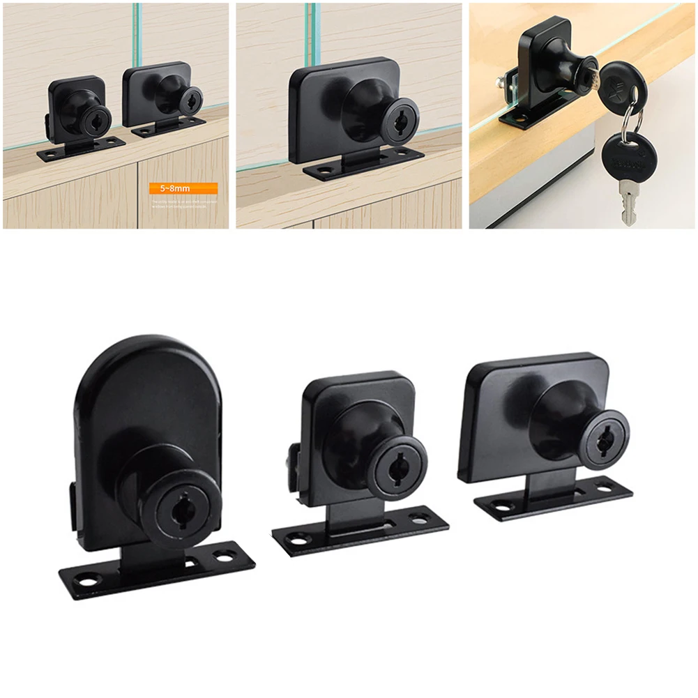Showcase Cabinet Lock 2x Key Accessories Black Cabinet Display For 5-8mm Glass Glass Door Lock Metal No Drilling
Showcase Cabinet Lock 2x Key Accessories Black Cabinet Display For 5-8mm Glass Glass Door Lock Metal No Drilling