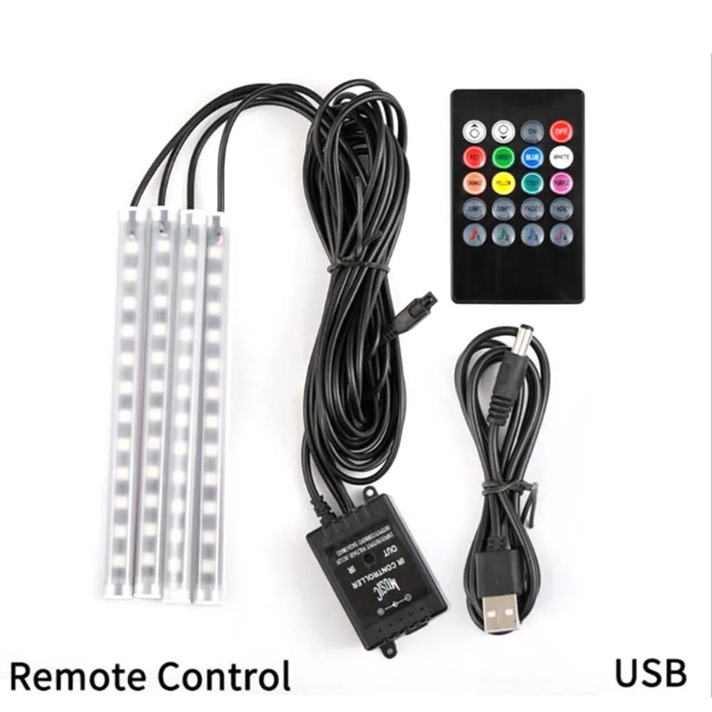 48LED Car Atmosphere Lamp Car Ambient Atmosphere Lighting Remote Control Remote Control Control
48LED Car Atmosphere Lamp Car Ambient Atmosphere Lighting Remote Control Remote Control Control