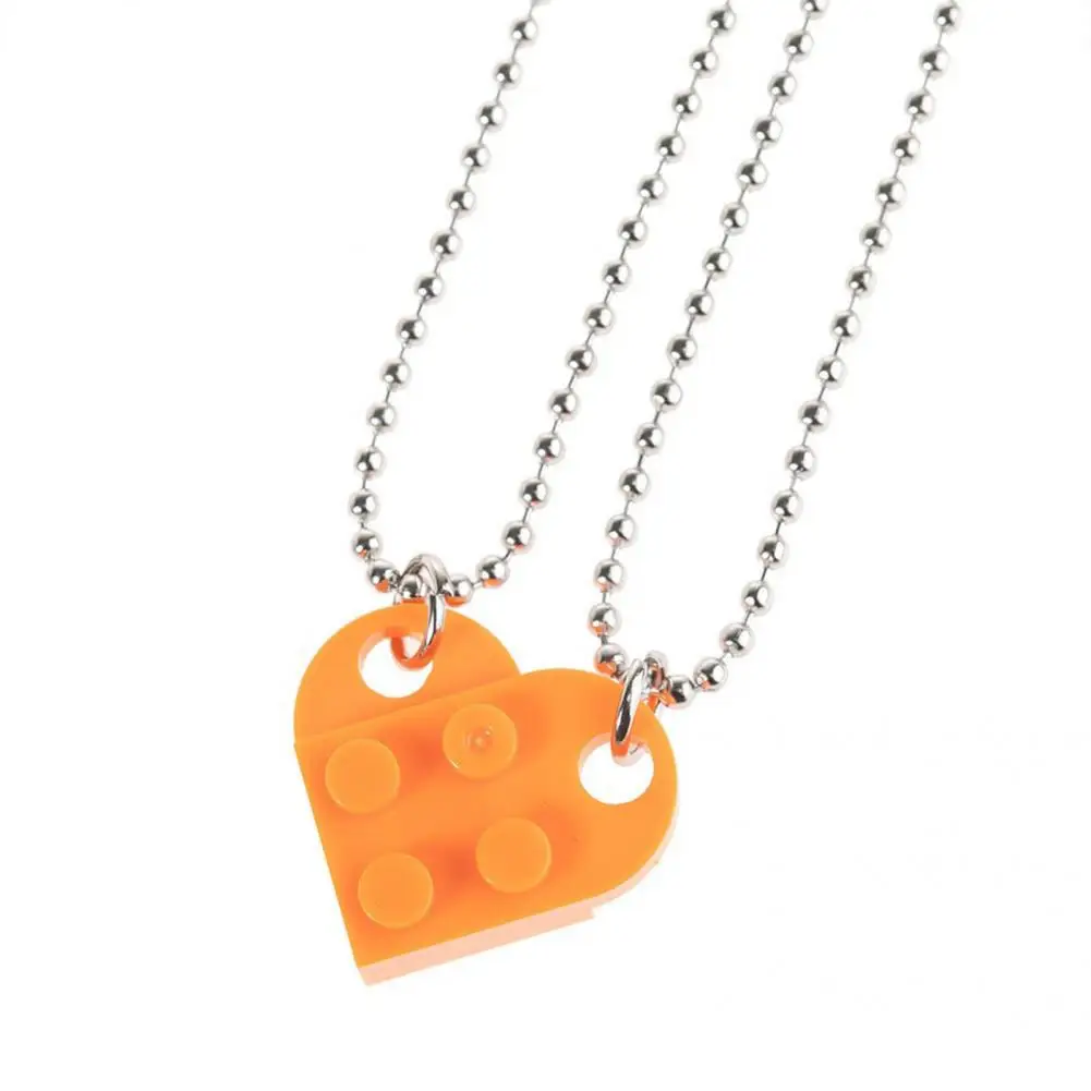 Matching Necklaces Building Block Men Women Heart Shape Jigsaw Building Block Necklaces Unique Necklaces for Daily Life
Matching Necklaces Building Block Men Women Heart Shape Jigsaw Building Block Necklaces Unique Necklaces for Daily Life