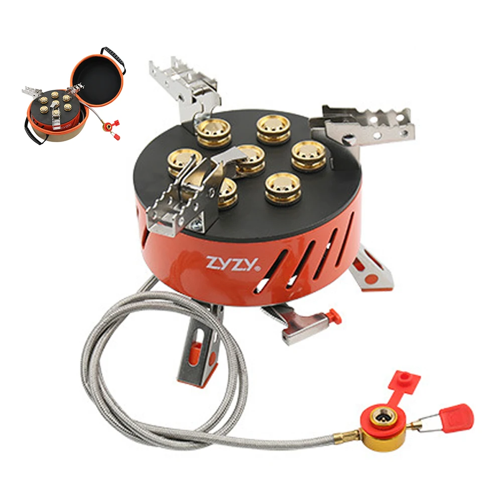 ZYZY 7-Core Camping Stove 17800W High-Power Gases Burner Stove Windproof with Piezo Ignition Adjustable Valve Storage Bag
ZYZY 7-Core Camping Stove 17800W High-Power Gases Burner Stove Windproof with Piezo Ignition Adjustable Valve Storage Bag