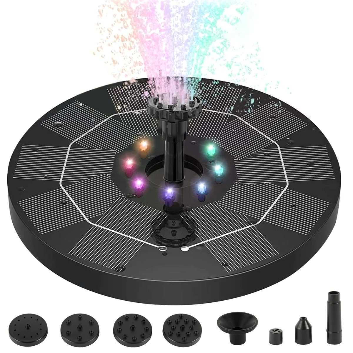 L Solar Fountain Pump 5V/3W Solar Powered Birdbath Fountain Pump with 8 LED Colorful Lights Garden Water Pump Outdoor Water
L Solar Fountain Pump 5V/3W Solar Powered Birdbath Fountain Pump with 8 LED Colorful Lights Garden Water Pump Outdoor Water