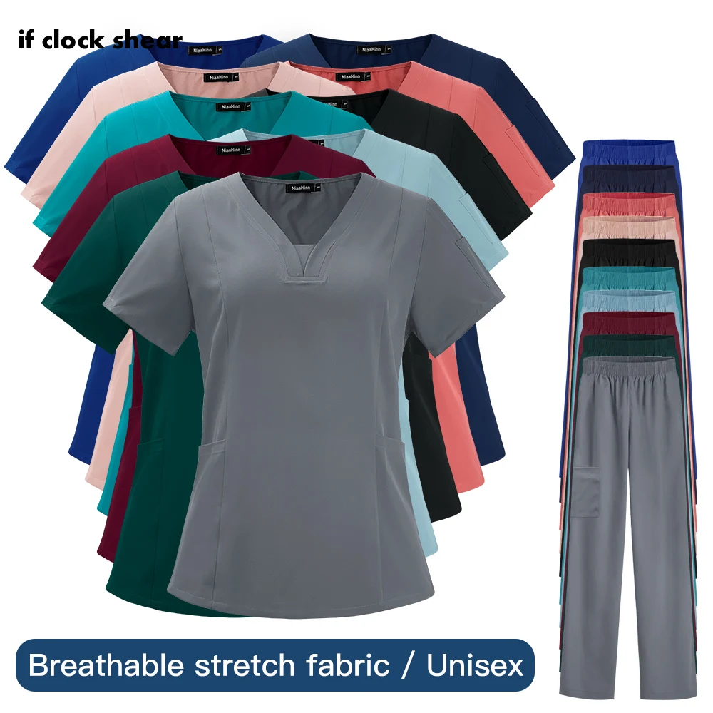 Workwear Women Health Worker Uniform Femme Beauty Salon Work Clothes Nursing Scrub Tops Shirt Nurse Nursing Working Uniform Suit
Workwear Women Health Worker Uniform Femme Beauty Salon Work Clothes Nursing Scrub Tops Shirt Nurse Nursing Working Uniform Suit