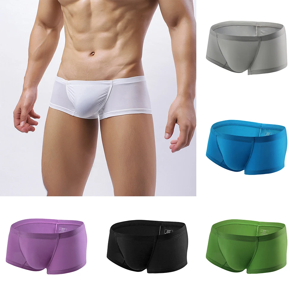 Men's Boxers U Convex Pouch Lingerie Underpants Ice Silk Shorts Underwear Seamless Low Rise Breathable Panties Sports Trunks
Men's Boxers U Convex Pouch Lingerie Underpants Ice Silk Shorts Underwear Seamless Low Rise Breathable Panties Sports Trunks