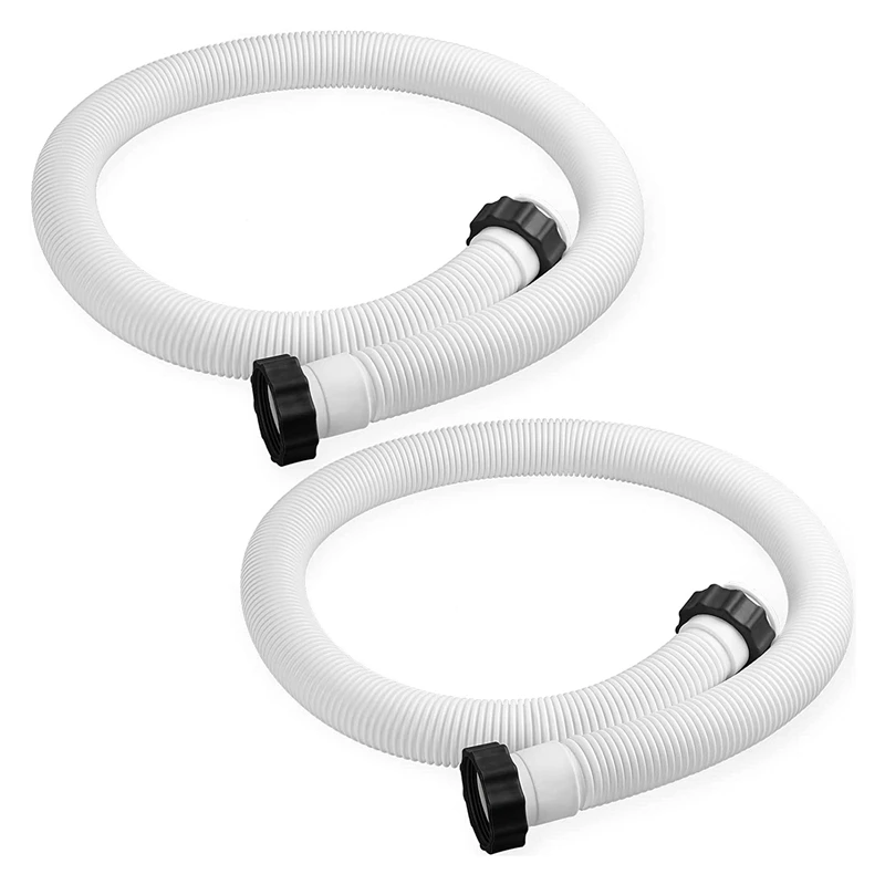

2 Pcs Pool Filter Pump Hose Swimming Replacement Pipe 1.5 Inch Diameter 59 Inch Long For INTEX 29060E Filter Pumps