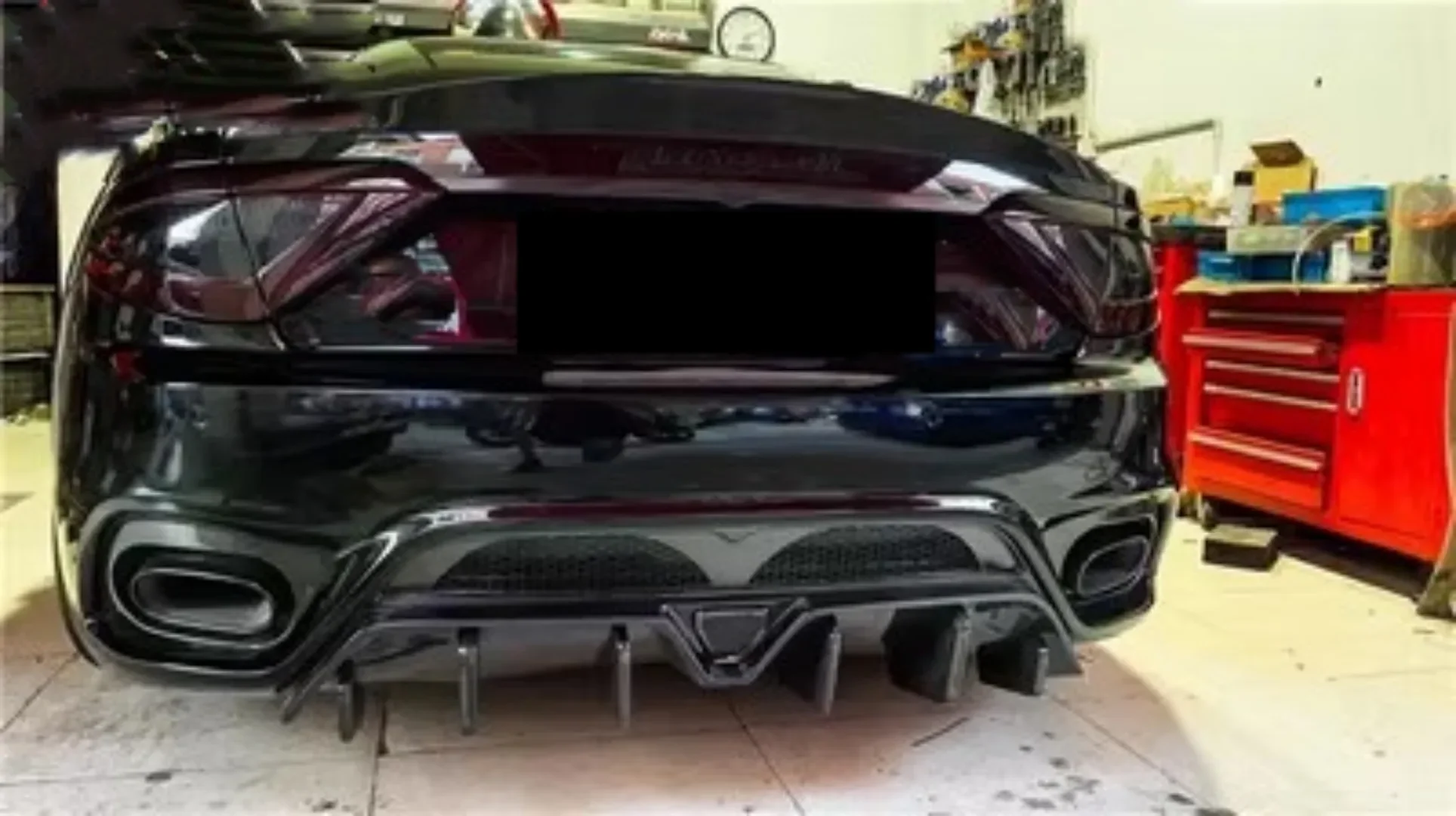 Задний бампер в сборе для Maserati Gran Туризм GTS GC Модифицированная углеродная