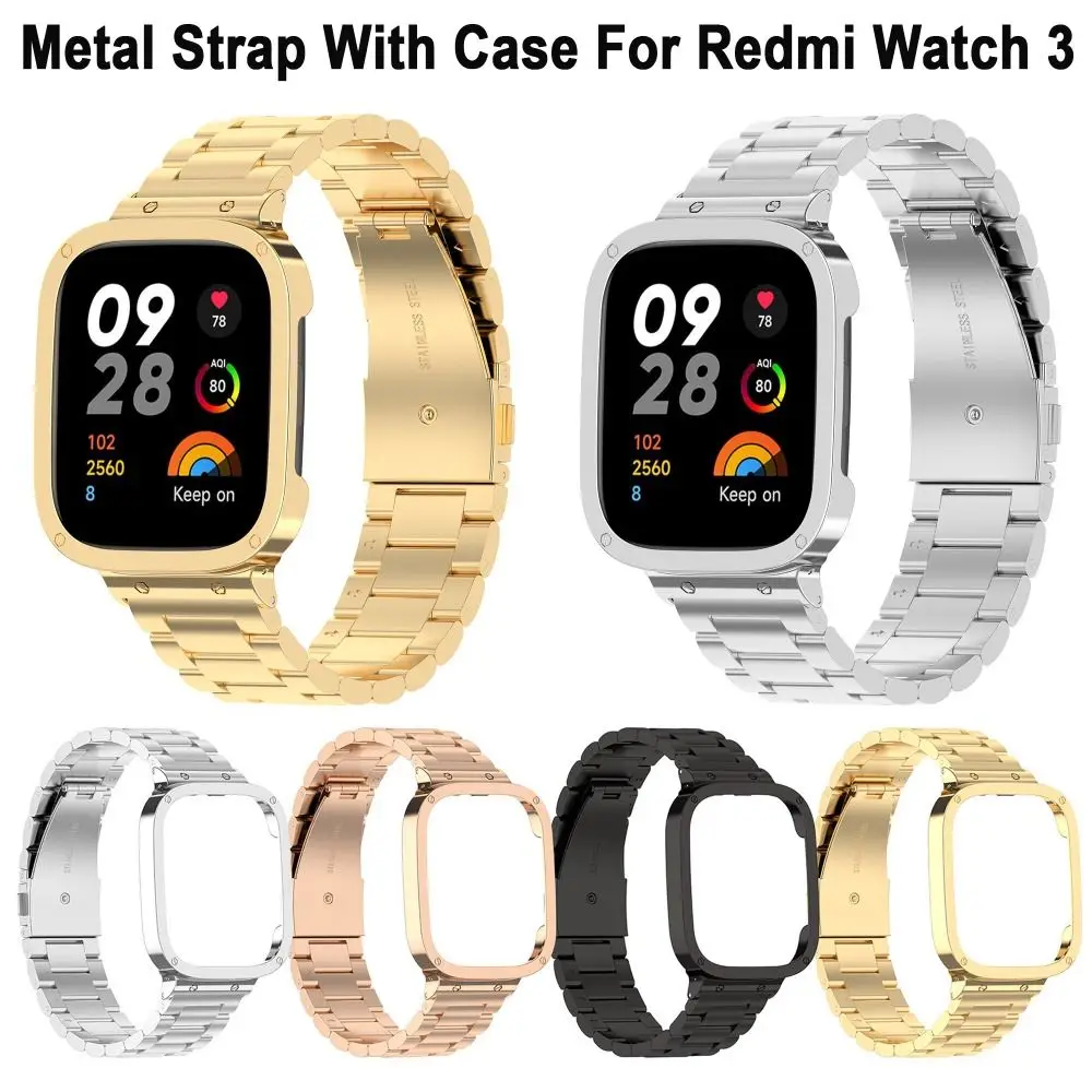 Accessories Watchband Protective Frame Metal Case Bracelet Stainless Steel Strap For Redmi Watch 3 
Accessories Watchband Protective Frame Metal Case Bracelet Stainless Steel Strap For Redmi Watch 3