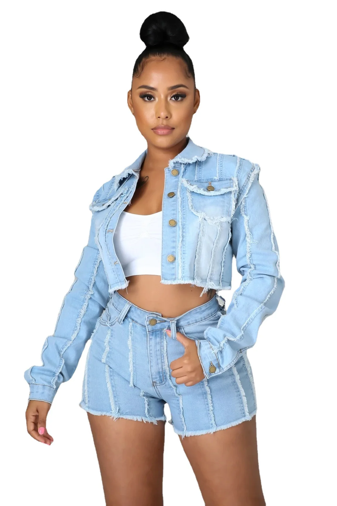 YPDK032 Women's Jeans 2022 Summer Fashion Casual High Street Retro Raw Irregular Hem Design Popular Jeans Straight Shorts
YPDK032 Women's Jeans 2022 Summer Fashion Casual High Street Retro Raw Irregular Hem Design Popular Jeans Straight Shorts