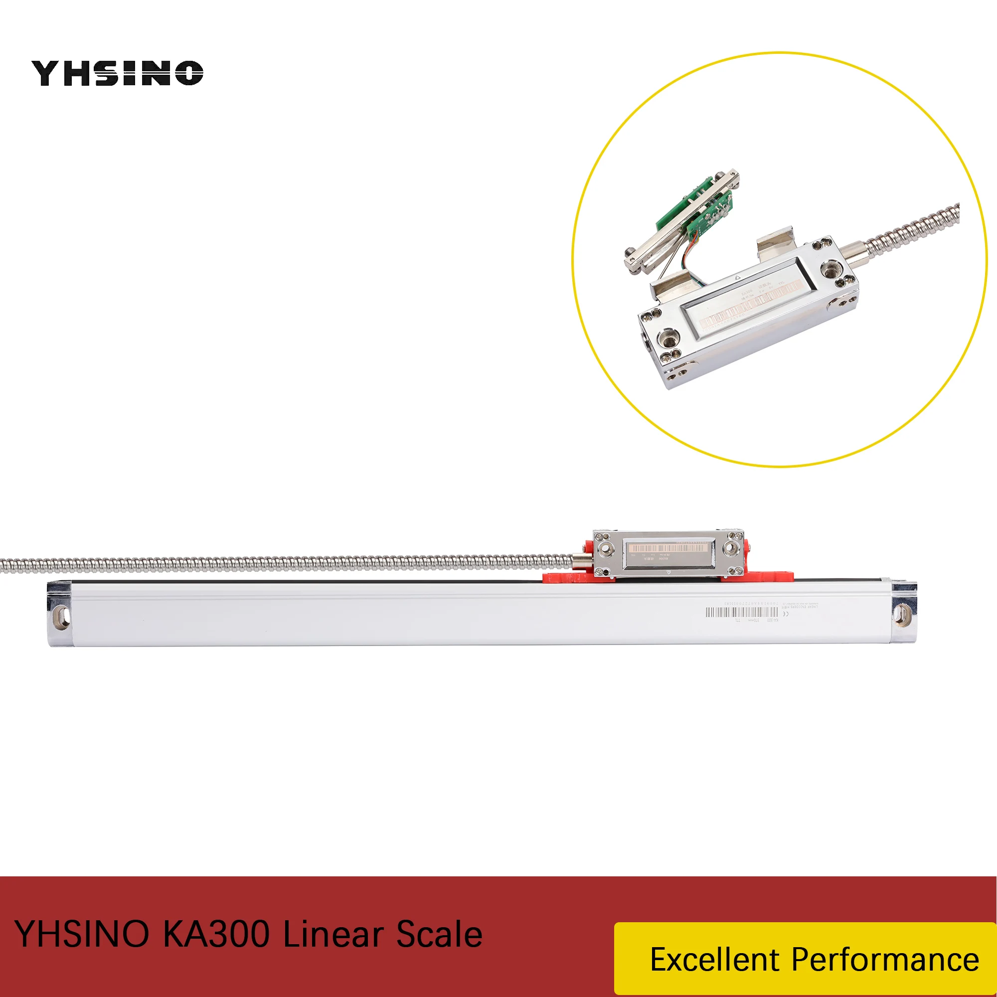 

YHSINO KA300 Linear Optical Dimensions 5U 5V TTL Line Working Stroke Encoders 120 170 220 270 320 370 420 470 520 570MM Fast