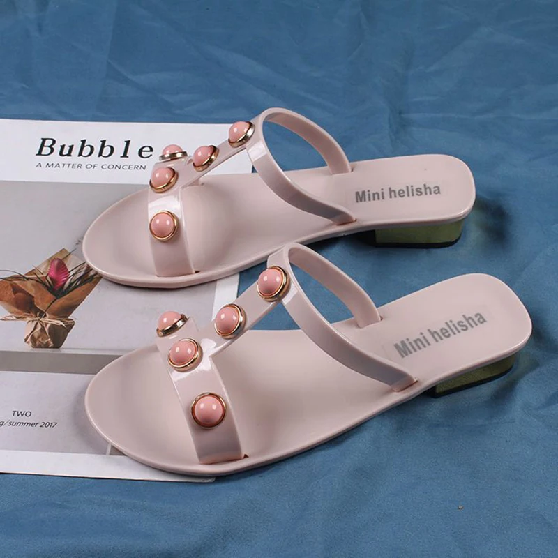 Women's Slippers Round Toe Ladies Black Pearl Decorated Flat Sandals Summer New Trend Muller Shoes Female Beach Shoes
Women's Slippers Round Toe Ladies Black Pearl Decorated Flat Sandals Summer New Trend Muller Shoes Female Beach Shoes