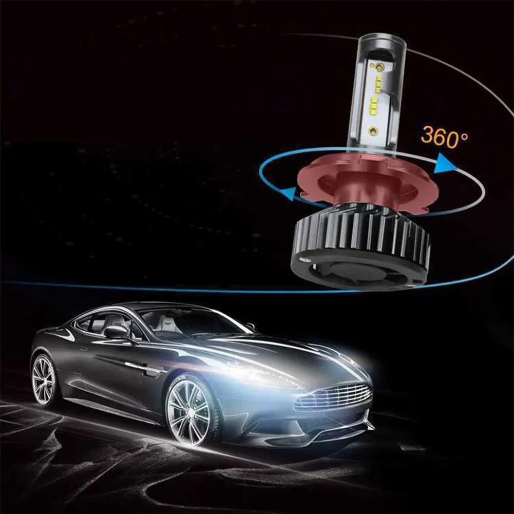 1Pair Universal Super Bright 6000LM Car Headlights H4 LED Canbus LED Auto Lights Bulb 120W Lamp 6500K Car Headlight ZES CHIP
1Pair Universal Super Bright 6000LM Car Headlights H4 LED Canbus LED Auto Lights Bulb 120W Lamp 6500K Car Headlight ZES CHIP