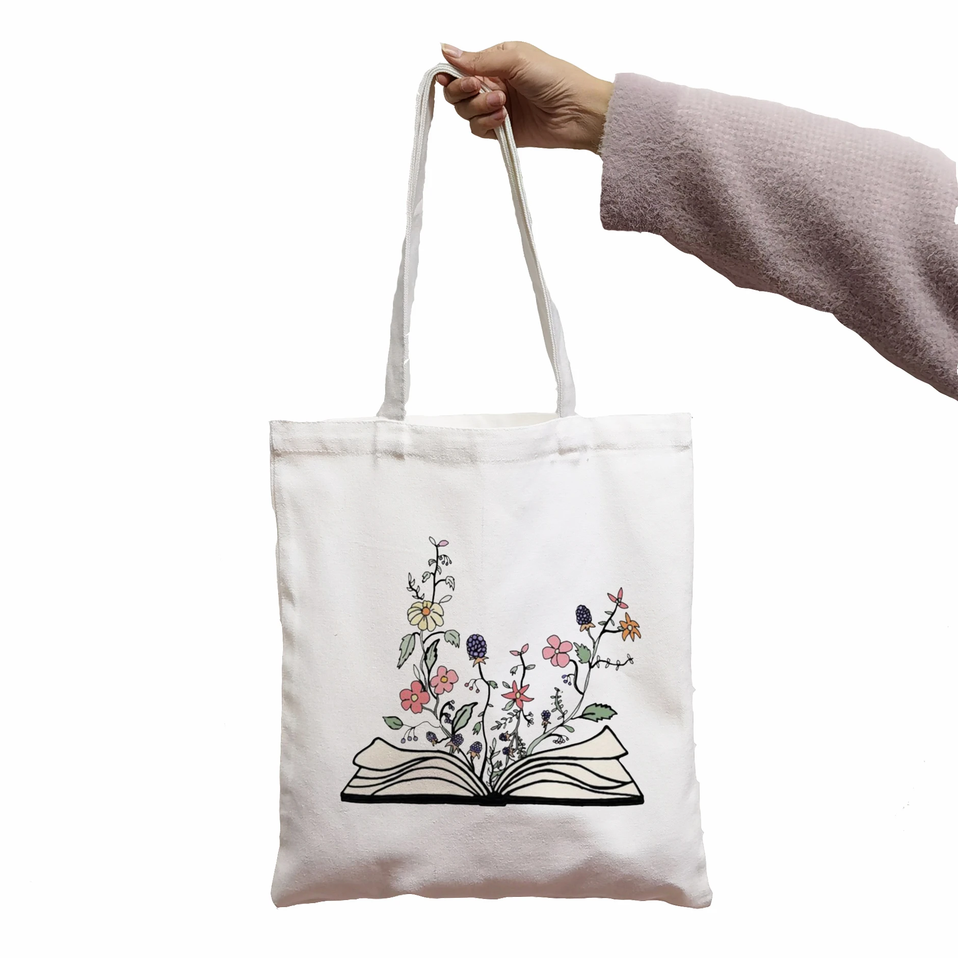 Bag Flowers Growing From Book Shopping Bag Shoulder Canvas Large Capacity Messenger Women Bags Cool Wallet Tote Shopper Bag
Bag Flowers Growing From Book Shopping Bag Shoulder Canvas Large Capacity Messenger Women Bags Cool Wallet Tote Shopper Bag