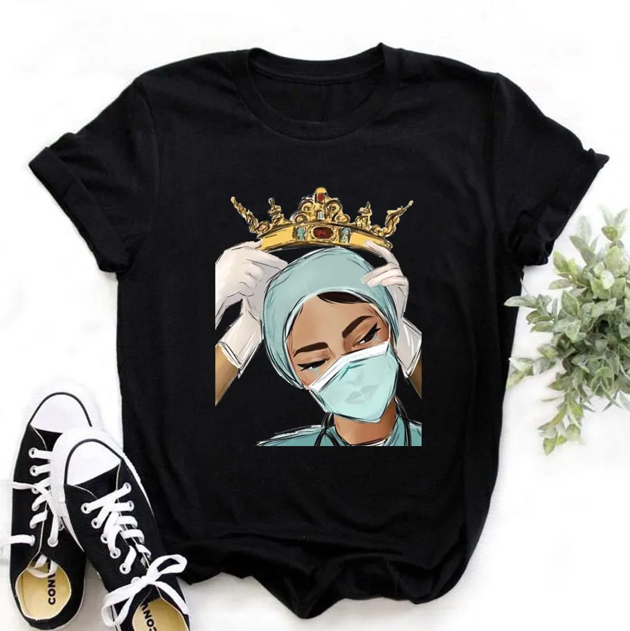 Women's Nurse is Hero Print T-shirts Girl Summer 90s Ullzang Harajuku Ture Nurse Queen Cropped Funny T Shirt ,Drop Ship
Women's Nurse is Hero Print T-shirts Girl Summer 90s Ullzang Harajuku Ture Nurse Queen Cropped Funny T Shirt ,Drop Ship