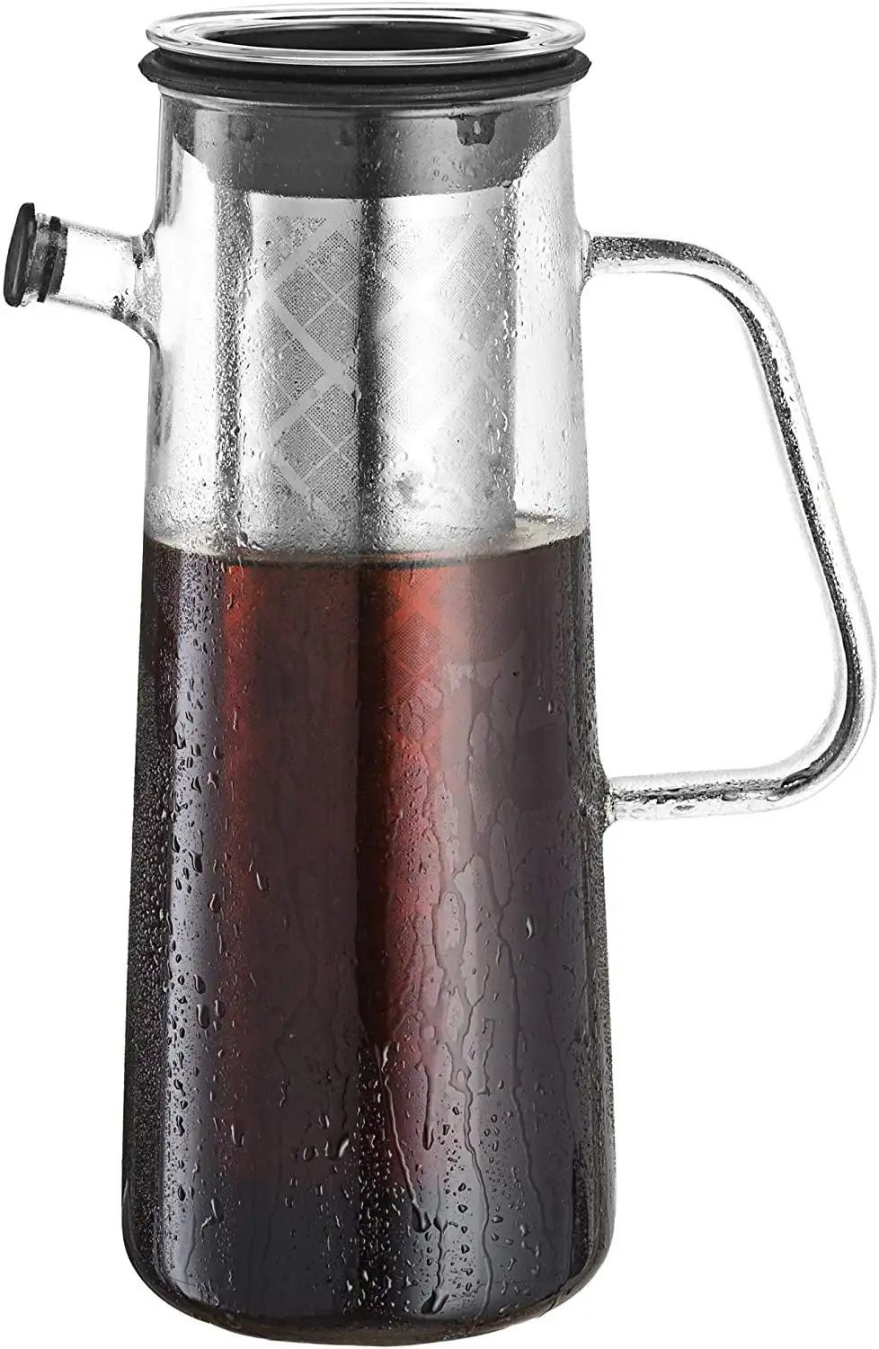 Glass Cold Brew Coffee Maker with Airtight Seal, 1L/34oz Pitcher with Removable Stainless Steel Filter, Brew Iced Coffee & Tea
Glass Cold Brew Coffee Maker with Airtight Seal, 1L/34oz Pitcher with Removable Stainless Steel Filter, Brew Iced Coffee & Tea