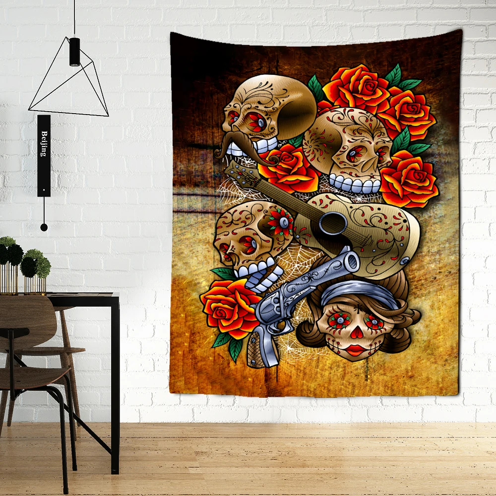 Skeleton Tapestry Wall Hanging Flowers Psychedelic Witchcraft Death Bohemian Art Hippie Room Living Room Home Decor
Skeleton Tapestry Wall Hanging Flowers Psychedelic Witchcraft Death Bohemian Art Hippie Room Living Room Home Decor