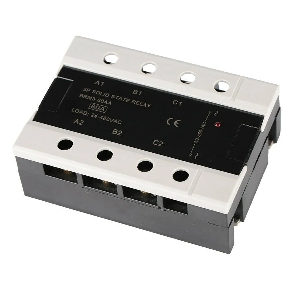 Parts Relay Three Phase State 80A AC Control AC Accessories BRM3-80AA SSR3 Load 24-480VAC Replacement Supplies
Parts Relay Three Phase State 80A AC Control AC Accessories BRM3-80AA SSR3 Load 24-480VAC Replacement Supplies