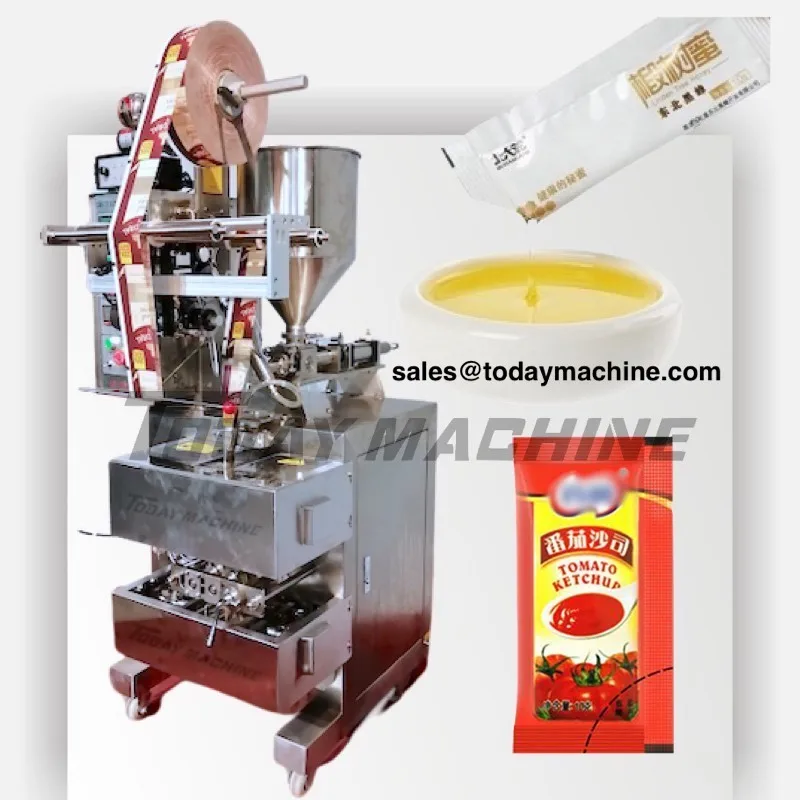 China liquid sauce paste cream automatic small vertical filling and packing machine manufacture sachet water filling machine
China liquid sauce paste cream automatic small vertical filling and packing machine manufacture sachet water filling machine