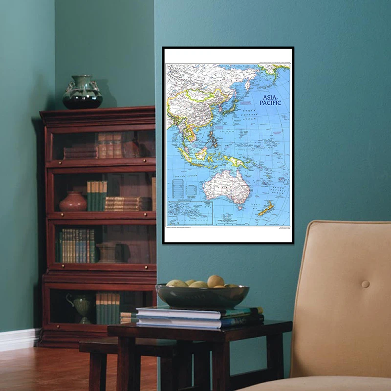 A1 Size Map of The World HD Spray Painting Map of Asia Pacific Supplement In November 1989 Canvas World Map Poster Wall Decor
A1 Size Map of The World HD Spray Painting Map of Asia Pacific Supplement In November 1989 Canvas World Map Poster Wall Decor