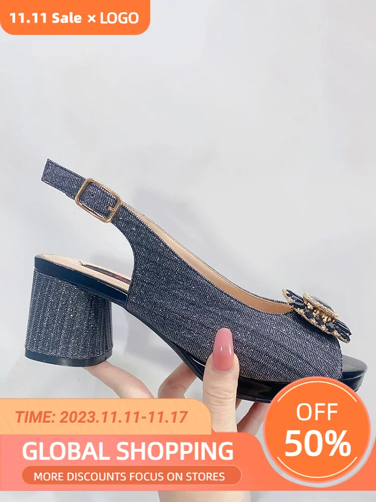 2023 Nigeria Party Shoes Newest Italian Design Floral Full Diamond Fashion Ladies High Heel Wedding Sandals for Women
2023 Nigeria Party Shoes Newest Italian Design Floral Full Diamond Fashion Ladies High Heel Wedding Sandals for Women