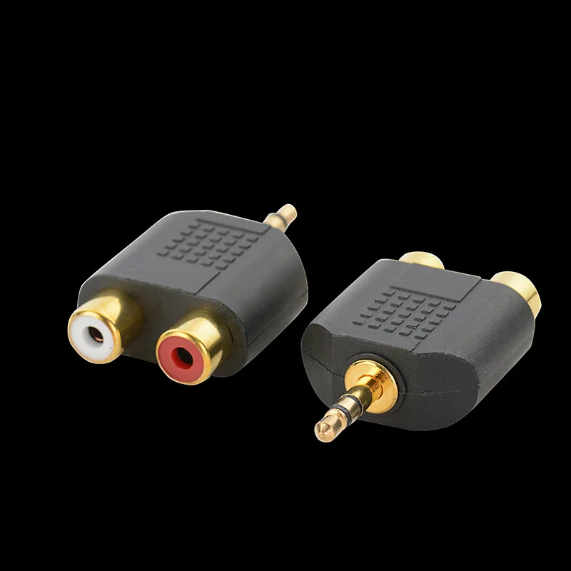 2Pcs Portable Gold-plated 3.5mm Stereo Plug to 2RCA(Red+White) Female Connector Adapter for TV Phone Notebook Desktop DV
2Pcs Portable Gold-plated 3.5mm Stereo Plug to 2RCA(Red+White) Female Connector Adapter for TV Phone Notebook Desktop DV