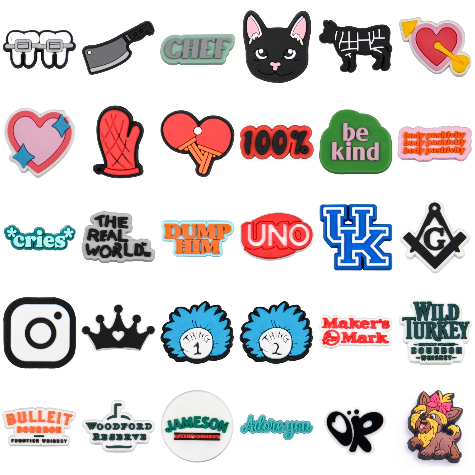 New Arrival Cartoon Cat Dog Shoe Charms Colorful Letter Shoe Decorations Card Games Bracelet Accessories Boy Girl Birthday Gifts 
New Arrival Cartoon Cat Dog Shoe Charms Colorful Letter Shoe Decorations Card Games Bracelet Accessories Boy Girl Birthday Gifts