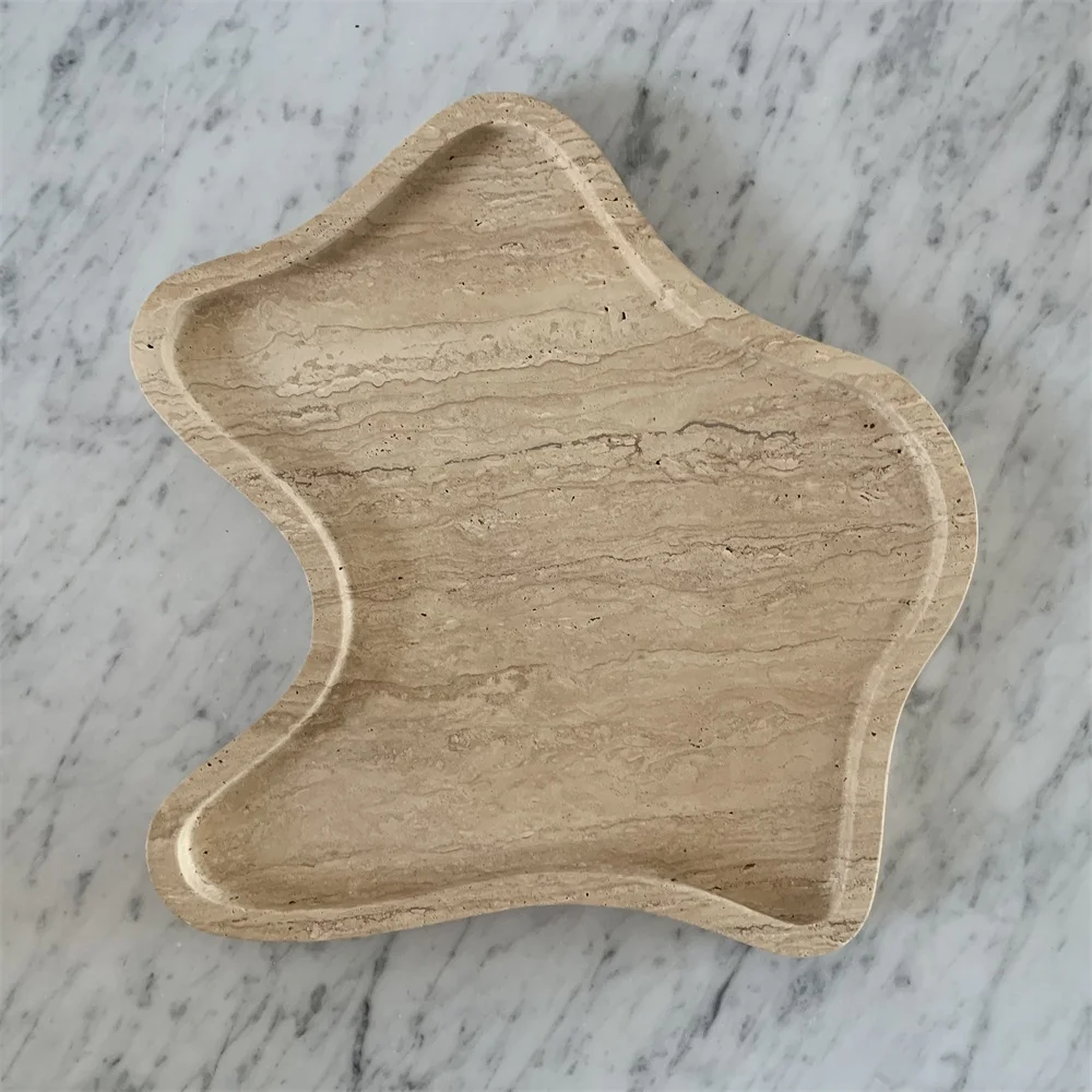 Wholesale 20pcs Customized Light Beige Travertine Sculpture Stone Tray 12'' 
Wholesale 20pcs Customized Light Beige Travertine Sculpture Stone Tray 12''