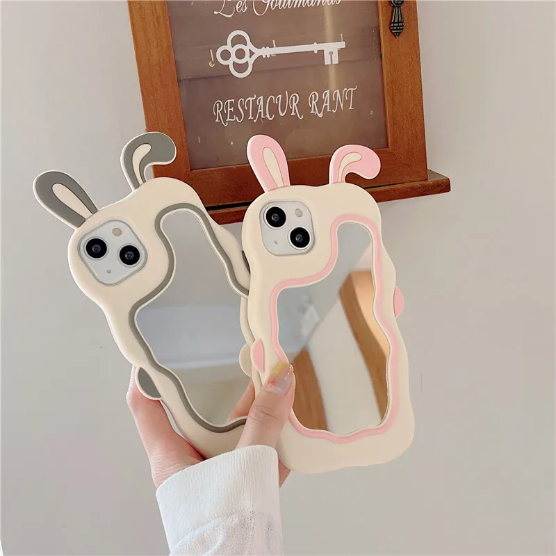 3D Rabbites Mirror Phone Case For iPhone 8 7 Plus X XR XSmax 12 pro 11 13 14 pro Max Cartoon Cute Silicone Back TPU Cover Fundas
3D Rabbites Mirror Phone Case For iPhone 8 7 Plus X XR XSmax 12 pro 11 13 14 pro Max Cartoon Cute Silicone Back TPU Cover Fundas