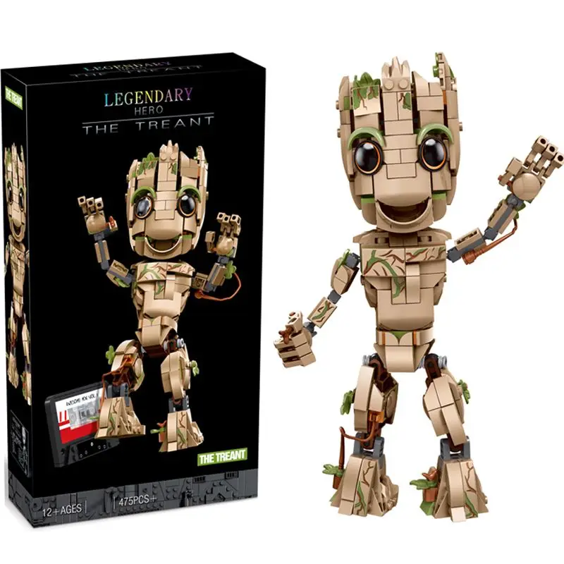 Avengers Superhero Groot Anime Action Figures 76217 Model 475pcs Large Particle Building Blocks Children Educational Toys
Avengers Superhero Groot Anime Action Figures 76217 Model 475pcs Large Particle Building Blocks Children Educational Toys