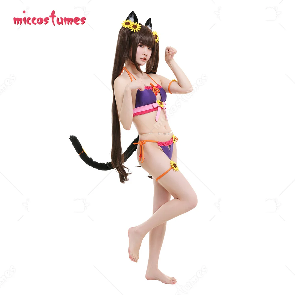 Women Swimsuit Ver Catgirl Cosplay Costume Two Piece Bikini Swimwear Chest Open Halterneck Bathing Suit
Women Swimsuit Ver Catgirl Cosplay Costume Two Piece Bikini Swimwear Chest Open Halterneck Bathing Suit