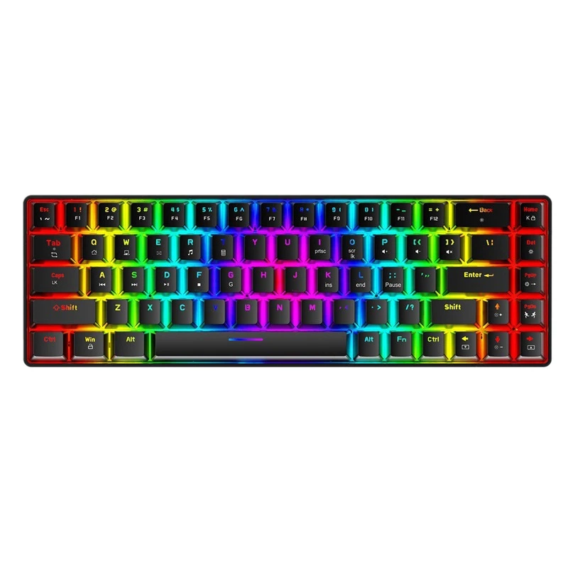 ZIYOU LANG Wired Gaming Mechanical Keyboard 68 Keys With Cool Rgb Luminous Lighting Effect Keyboard For Gamers/PC/Laptops
ZIYOU LANG Wired Gaming Mechanical Keyboard 68 Keys With Cool Rgb Luminous Lighting Effect Keyboard For Gamers/PC/Laptops