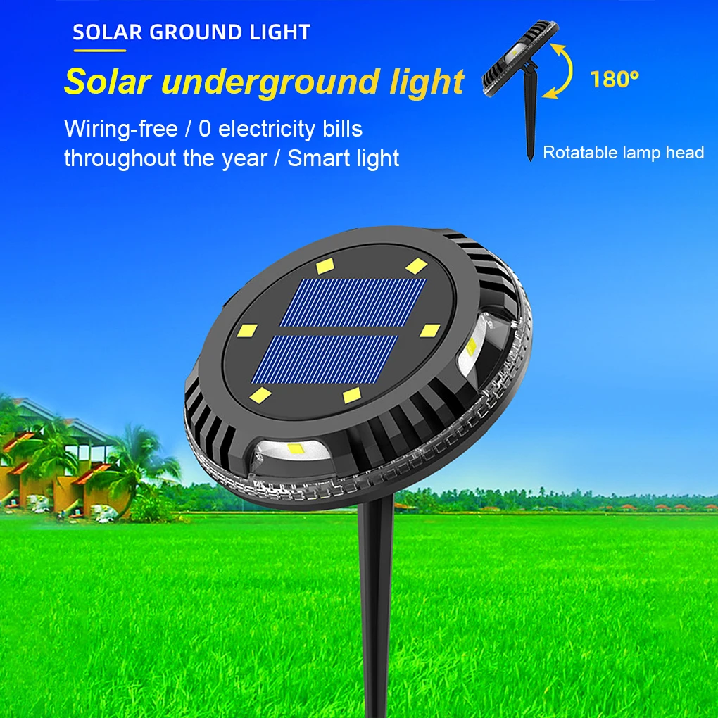 Garden Light Solar Power 180° Rotating Pathway Lamp IP65 Waterproof Decoration Yard Light, White Light
Garden Light Solar Power 180° Rotating Pathway Lamp IP65 Waterproof Decoration Yard Light, White Light