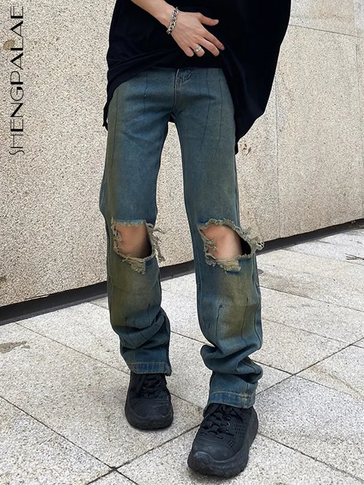 SEHNGPAIAE New Fashion Trendy Clothing Blue Ripped Open-knee Jeans Pockets High Waist Long Pants For Women 2022 Autumn 5Q559
SEHNGPAIAE New Fashion Trendy Clothing Blue Ripped Open-knee Jeans Pockets High Waist Long Pants For Women 2022 Autumn 5Q559