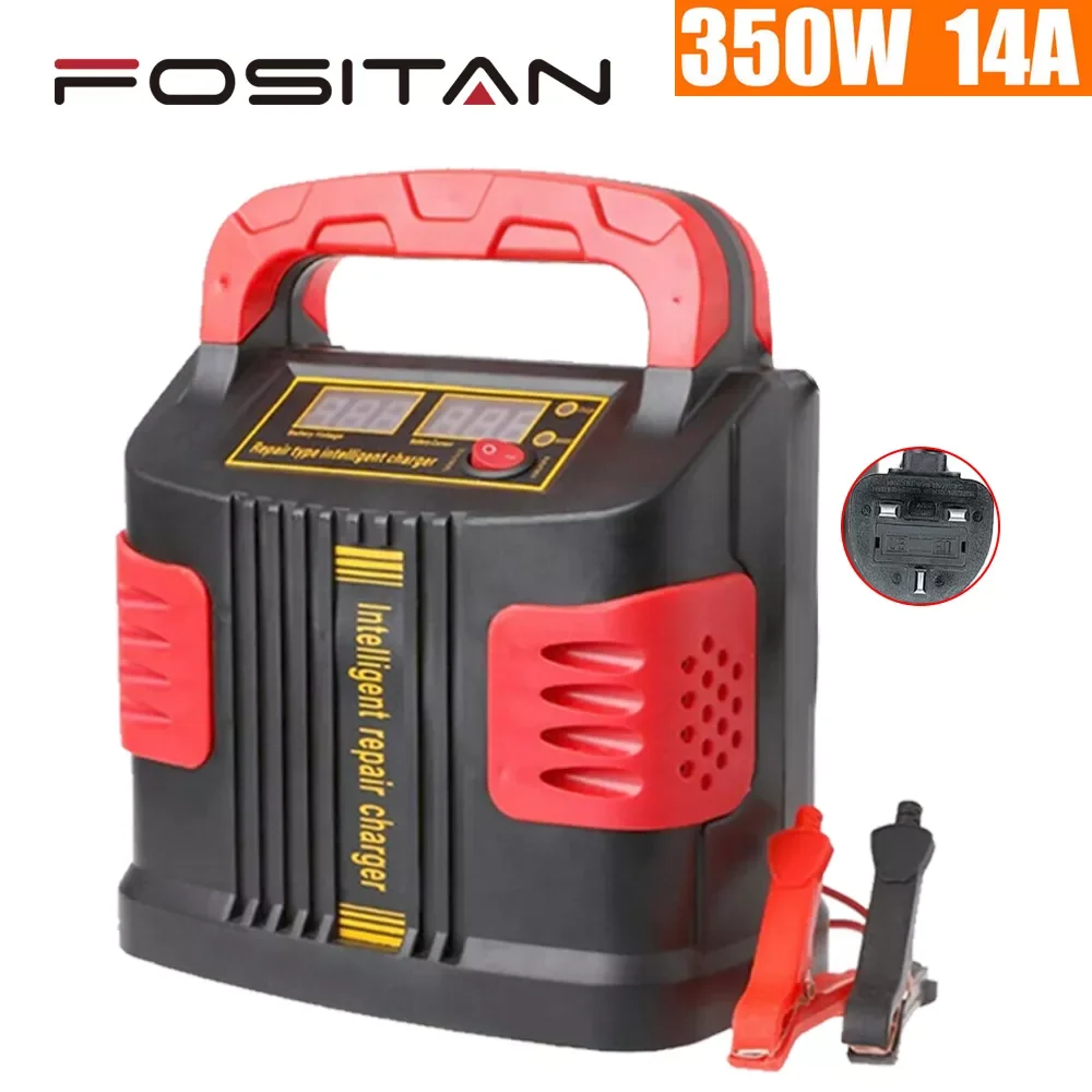 350W 14A Heavy Duty Smart Car Battery Charger Pulse Repair 12V/24V 3-Stage Charging Smart Charger Digital LCD Display H-quality
350W 14A Heavy Duty Smart Car Battery Charger Pulse Repair 12V/24V 3-Stage Charging Smart Charger Digital LCD Display H-quality