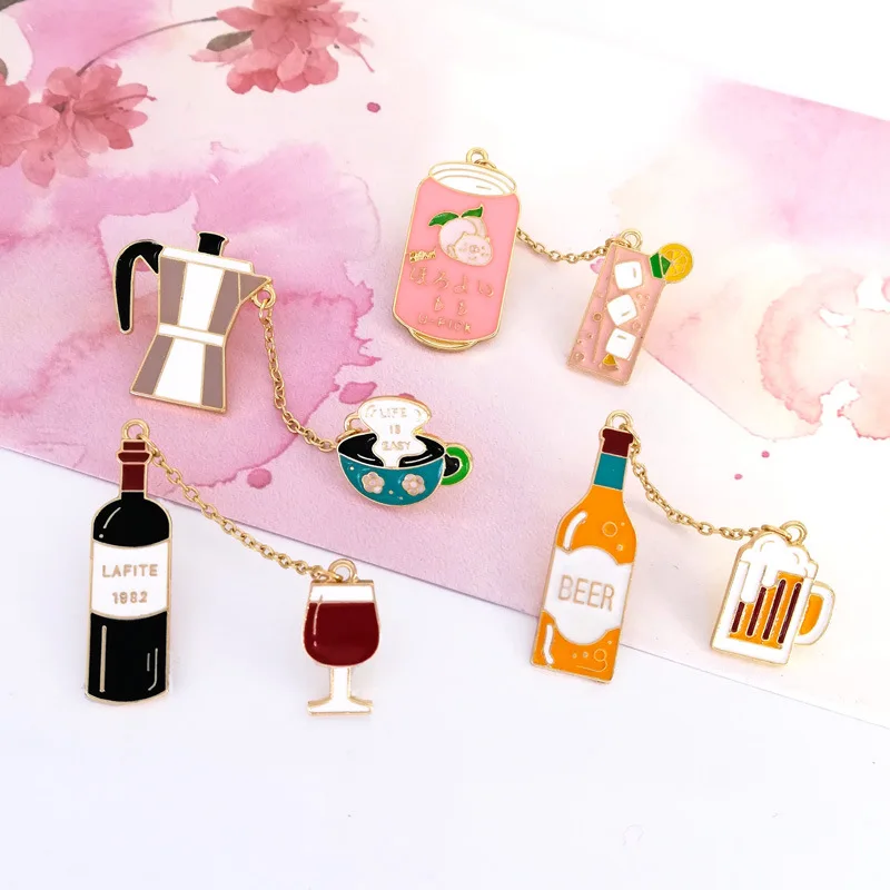 Red Wire Coffee Juice Drinks Coffee Metal Enamel Pins With Chain Badge Lapel Backpack Hat Accessories Fun Broches For Friends
Red Wire Coffee Juice Drinks Coffee Metal Enamel Pins With Chain Badge Lapel Backpack Hat Accessories Fun Broches For Friends