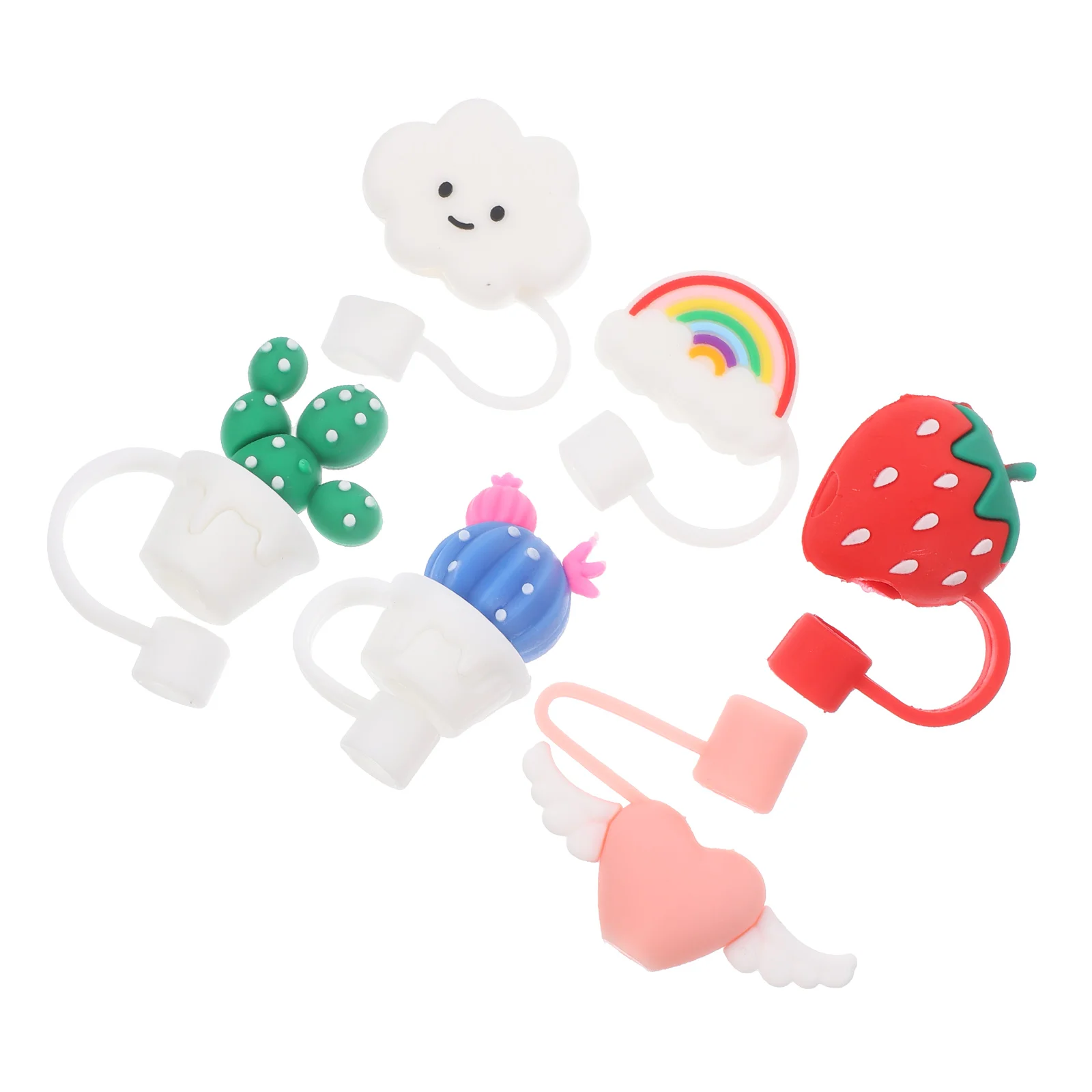 6 Pcs Straw End Plugs Silicone Caps Shot Reusable Covers Glass Supplies Dust-proof Cute Drinking
6 Pcs Straw End Plugs Silicone Caps Shot Reusable Covers Glass Supplies Dust-proof Cute Drinking