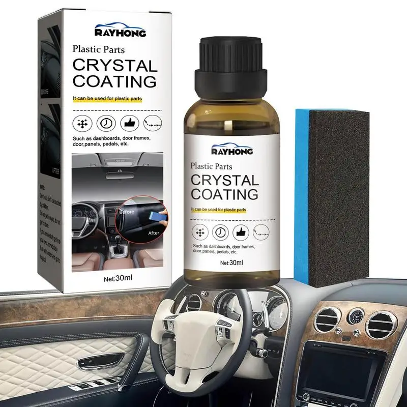 30ml Plastics Trim Restorer Automotive Plastics Parts Refurbish Agent Car Plastics Restorer With Sponge
30ml Plastics Trim Restorer Automotive Plastics Parts Refurbish Agent Car Plastics Restorer With Sponge