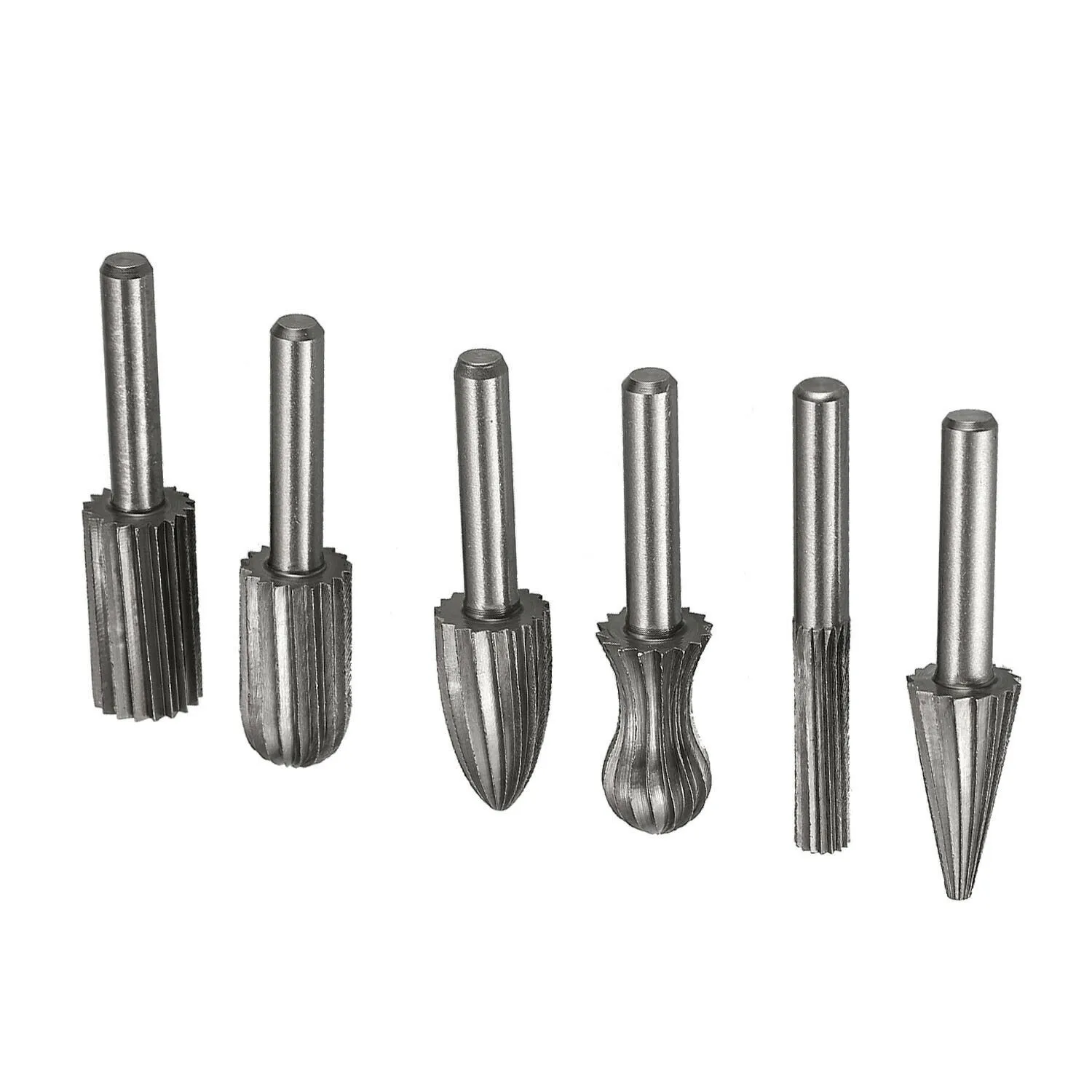 6Pcs/Set Tungsten Steel Carbide Burrs Rotary Point Burrs Grinder Bit 6mm Shank Bits Rotary File Cutter Tools
6Pcs/Set Tungsten Steel Carbide Burrs Rotary Point Burrs Grinder Bit 6mm Shank Bits Rotary File Cutter Tools