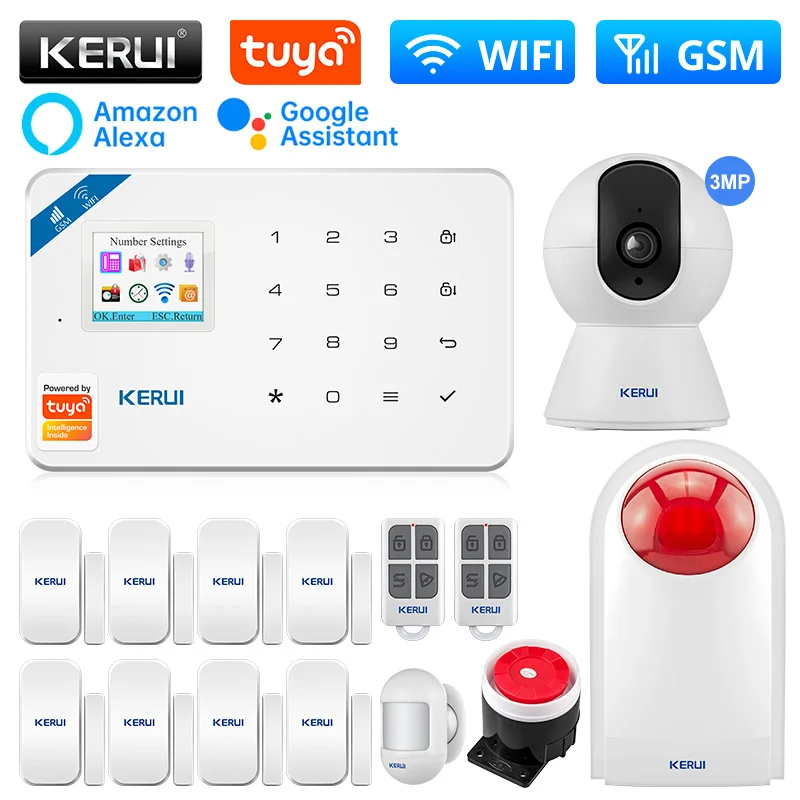 KERUI W181 GSM WIFI 433Mhz Tuya Security Protection Smart Home Control Motion Sensor Security Alarms For Home 6 Languages Garage
KERUI W181 GSM WIFI 433Mhz Tuya Security Protection Smart Home Control Motion Sensor Security Alarms For Home 6 Languages Garage