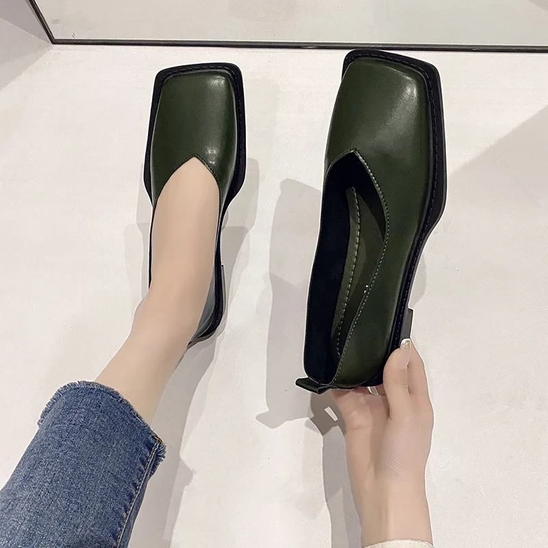 Casual Woman Shoe Modis Female Footwear Shallow Mouth Square Toe Low Heels 2022 Dress Summer New Retro Rubber Solid Basic PU Lac
Casual Woman Shoe Modis Female Footwear Shallow Mouth Square Toe Low Heels 2022 Dress Summer New Retro Rubber Solid Basic PU Lac
